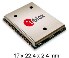 u-blox LEA-6R： 内置惯性导航功能的独立GPS 模块